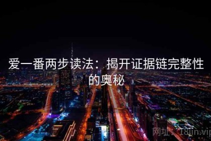爱一番两步读法：揭开证据链完整性的奥秘